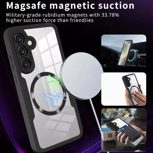 Techsuit - ColorVerse 360 MagSafe tok kijelzővédővel - Samsung Galaxy S25 Plus - Lila