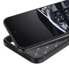 Techsuit - CarbonFiber szilikon tok - Samsung Galaxy S25 - Fekete