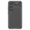 Techsuit - CarbonFiber szilikon tok - Samsung Galaxy S25 - Fekete