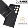 Techsuit - CarbonFiber szilikon tok - Samsung Galaxy S25 Ultra - Fekete