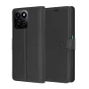 Techsuit - Leather Folio kinyitható tok - Honor 200 Smart / X7c - Fekete