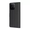 Techsuit - Leather Folio kinyitható tok - Honor 200 Smart / X7c - Fekete