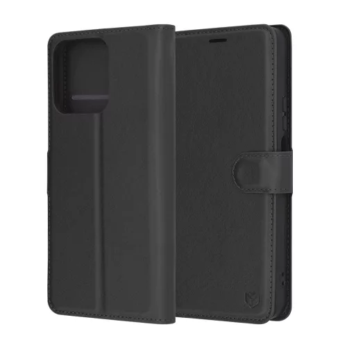 Techsuit - Leather Folio kinyitható tok - Honor 200 Smart / X7c - Fekete