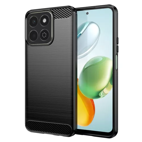Techsuit - Carbon szilikon tok - Honor 200 Smart / X7c - Fekete