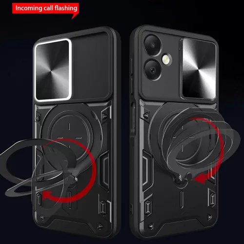 Techsuit - CamGuard Pro ütésálló tok - Honor 200 Smart / X7c - Fekete