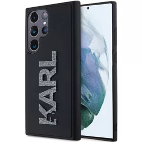   Karl Lagerfeld - 3D Design (KLHCS24L3DMBKCK) - Samsung Galaxy S24 Ultra - Rubber Glitter Logo
