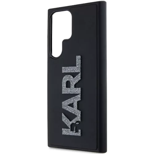 Karl Lagerfeld - 3D Design (KLHCS24L3DMBKCK) - Samsung Galaxy S24 Ultra - Rubber Glitter Logo
