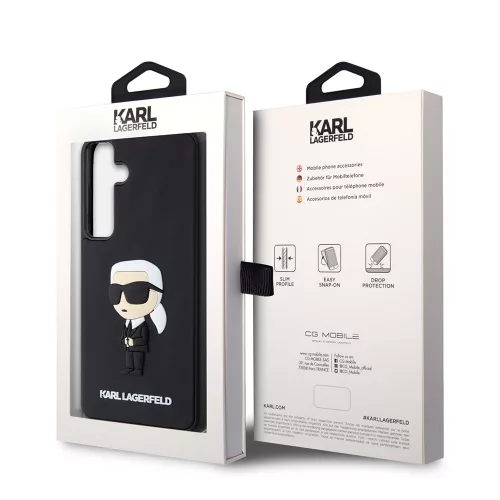Karl Lagerfeld - 3D Design (KLHCS24M3DRKINK) - Samsung Galaxy S24 Plus - Rubber Ikonik