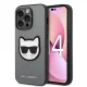 Karl Lagerfeld - Saffiano (KLHCP14LSAPCHG) - iPhone 14 Pro - Silver Choupette Head