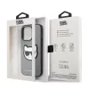 Karl Lagerfeld - Saffiano (KLHCP14LSAPCHG) - iPhone 14 Pro - Silver Choupette Head