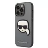 Karl Lagerfeld - Saffiano (KLHCP14LSAPKHG) - iPhone 14 Pro - Silver Karl's Head