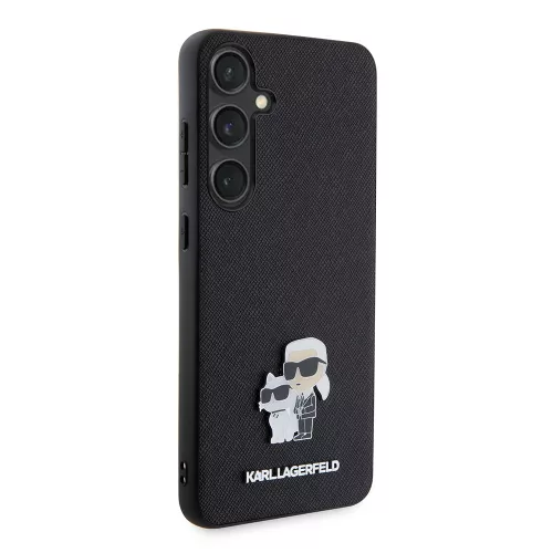 Karl Lagerfeld - Saffiano (KLHCS24MPSAKCMPK) - Samsung Galaxy S24 Plus - Karl&Choupette Metal Pin