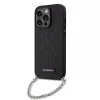 Karl Lagerfeld - Saffiano Monogram Chain (KLHCP14LSACKLHPK) - iPhone 14 Pro - Black