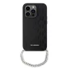 Karl Lagerfeld - Saffiano Monogram Chain (KLHCP14LSACKLHPK) - iPhone 14 Pro - Black
