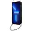 Karl Lagerfeld - Saffiano Monogram Chain (KLHCP14LSACKLHPK) - iPhone 14 Pro - Black