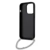 Karl Lagerfeld - Saffiano Monogram Chain (KLHCP14LSACKLHPG) - iPhone 14 Pro - Silver