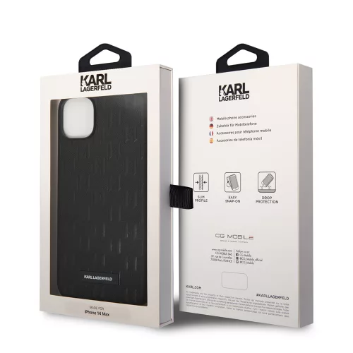 Karl Lagerfeld - Saffiano (KLHCP14MSAKLHPK) - iPhone 14 Plus - Mono Metal Logo