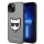 Karl Lagerfeld - Saffiano (KLHCP14MSAPCHG) - iPhone 14 Plus - Silver Choupette Head