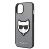Karl Lagerfeld - Saffiano (KLHCP14MSAPCHG) - iPhone 14 Plus - Silver Choupette Head