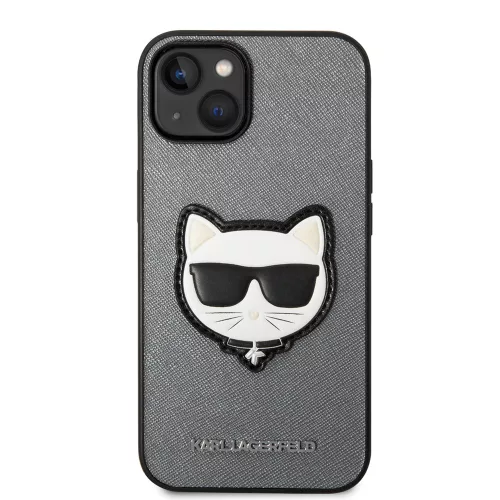 Karl Lagerfeld - Saffiano (KLHCP14MSAPCHG) - iPhone 14 Plus - Silver Choupette Head