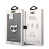 Karl Lagerfeld - Saffiano (KLHCP14MSAPCHG) - iPhone 14 Plus - Silver Choupette Head