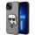 Karl Lagerfeld - Saffiano (KLHCP14MSAPKHG) - iPhone 14 Plus - Silver Karl's Head