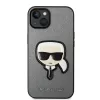 Karl Lagerfeld - Saffiano (KLHCP14MSAPKHG) - iPhone 14 Plus - Silver Karl's Head