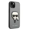 Karl Lagerfeld - Saffiano (KLHCP14MSAPKHG) - iPhone 14 Plus - Silver Karl's Head