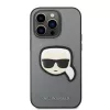 Karl Lagerfeld - Saffiano (KLHCP14XSAPKHG) - iPhone 14 Pro Max - Silver Karl's Head