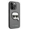 Karl Lagerfeld - Saffiano (KLHCP14XSAPKHG) - iPhone 14 Pro Max - Silver Karl's Head