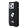 Karl Lagerfeld - Saffiano Gripstand (KLHCP15LGSAKCPK) - iPhone 15 Pro - Karl&Choupette Pins