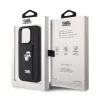 Karl Lagerfeld - Saffiano Gripstand (KLHCP15LGSAKCPK) - iPhone 15 Pro - Karl&Choupette Pins