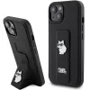 Karl Lagerfeld - Saffiano Gripstand (KLHCP15MGSACHPK) - iPhone 15 Plus - Choupette Pins