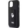 Karl Lagerfeld - Saffiano Gripstand (KLHCP15MGSACHPK) - iPhone 15 Plus - Choupette Pins