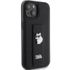 Karl Lagerfeld - Saffiano Gripstand (KLHCP15MGSACHPK) - iPhone 15 Plus - Choupette Pins