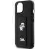 Karl Lagerfeld - Saffiano Gripstand (KLHCP15MGSAKCPK) - iPhone 15 Plus - Karl&Choupette Pins
