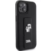 Karl Lagerfeld - Saffiano Gripstand (KLHCP15MGSAKCPK) - iPhone 15 Plus - Karl&Choupette Pins