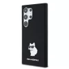 Karl Lagerfeld - Silicone (KLHCS24LSMHCNPK) - Samsung Galaxy S24 Ultra - Choupette Metal Pin