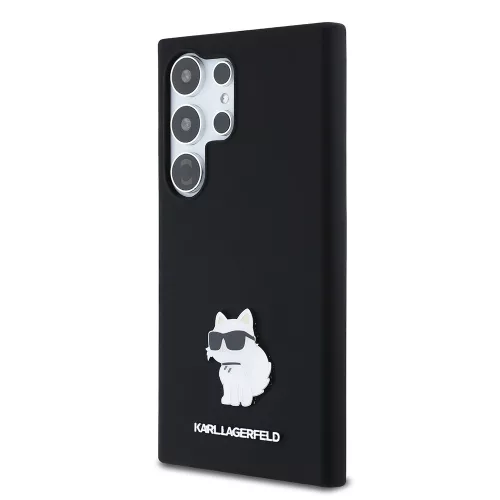 Karl Lagerfeld - Silicone (KLHCS24LSMHCNPK) - Samsung Galaxy S24 Ultra - Choupette Metal Pin