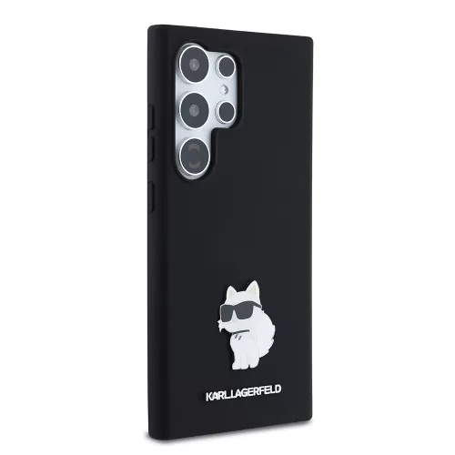 Karl Lagerfeld - Silicone (KLHCS24LSMHCNPK) - Samsung Galaxy S24 Ultra - Choupette Metal Pin