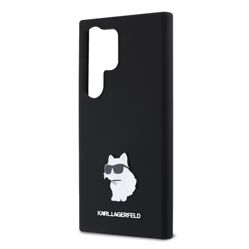 Karl Lagerfeld - Silicone (KLHCS24LSMHCNPK) - Samsung Galaxy S24 Ultra - Choupette Metal Pin