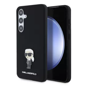   Karl Lagerfeld - Silicone (KLHCS24MSMHKNPK) - Samsung Galaxy S24 Plus - Ikonik Metal Pin