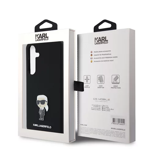 Karl Lagerfeld - Silicone (KLHCS24MSMHKNPK) - Samsung Galaxy S24 Plus - Ikonik Metal Pin