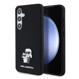   Karl Lagerfeld - Silicone (KLHCS24MSMHKCNPK) - Samsung Galaxy S24 Plus - Karl&Choupette Metal Pin