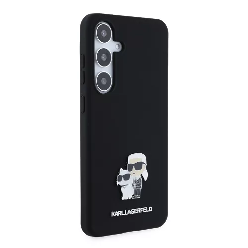 Karl Lagerfeld - Silicone (KLHCS24MSMHKCNPK) - Samsung Galaxy S24 Plus - Karl&Choupette Metal Pin
