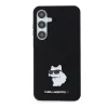 Karl Lagerfeld - Silicone (KLHCS24MSMHCNPK) - Samsung Galaxy S24 Plus - Choupette Metal Pin