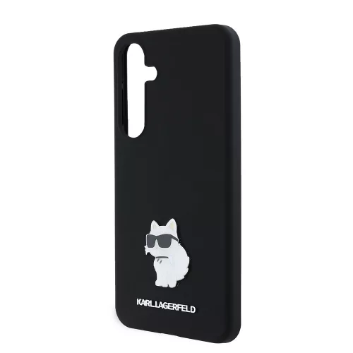 Karl Lagerfeld - Silicone (KLHCS24MSMHCNPK) - Samsung Galaxy S24 Plus - Choupette Metal Pin