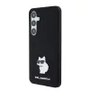 Karl Lagerfeld - Silicone (KLHCS24MSMHCNPK) - Samsung Galaxy S24 Plus - Choupette Metal Pin