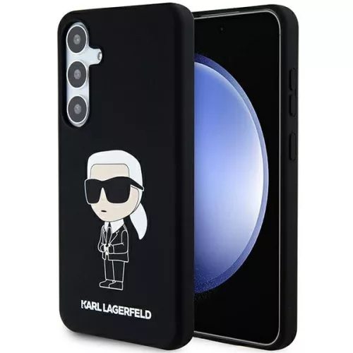 Karl Lagerfeld - Silicone (KLHCS24MSNIKBCK) - Samsung Galaxy S24 Plus - Ikonik