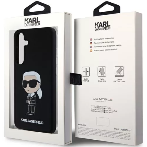 Karl Lagerfeld - Silicone (KLHCS24MSNIKBCK) - Samsung Galaxy S24 Plus - Ikonik